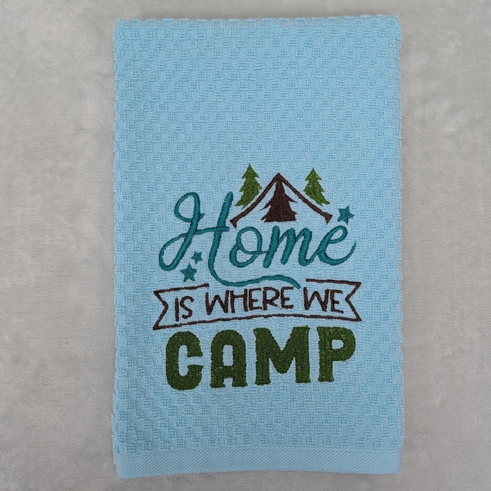 Home is Where We Camp Kitchen Bath Bar Hand Towel